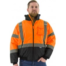 Hi-Viz Waterproof Jacket with Quilted Liner